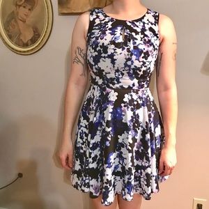 Express Purple Floral Mini Dress XS/0